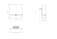 Technische Zeichnung des OVENTROP Reglers Regumaq X-45, verkabelt, ohne Touch-Bedienelement, Produktnummer 1381160.